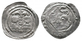 AUSTRIA, Carinthia, Bernard II, 1202-1256, Friesacher Pfennig AR 1,02gr., F