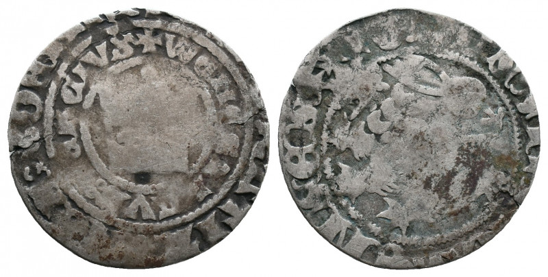 BOHEMIA, Johann von Luxemburg, 1310-1346, Prager Groschen AR 0,77gr. F