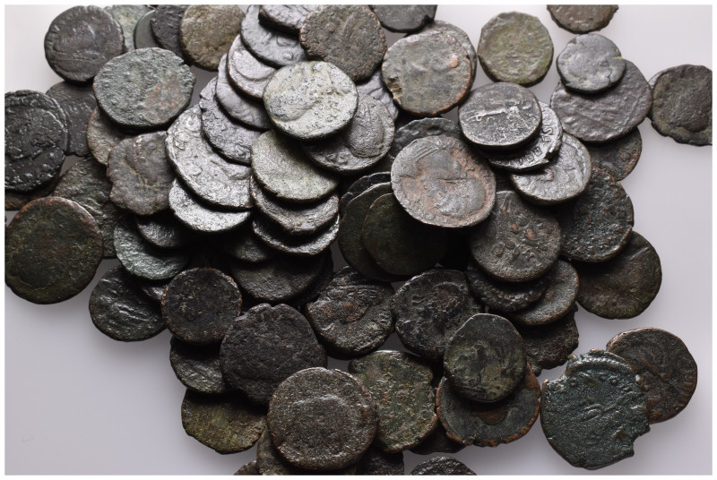 Lot of ca. 100 Late roman AE coins / SOLD AS SEEN NO RETURN