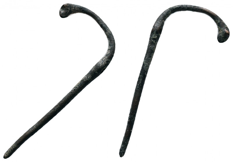 Roman Bronze Medical Tool ca. 1st to 3rd century AD 7,3gr 73mm