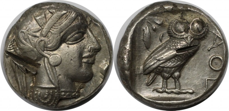 Griechische Münzen. ATTICA. ATHEN. AR-Tetradrachme 420/405 v. Chr. 17.14 g. Vorz...