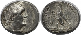 Griechische Münzen, AEGYPTUS. Ptolemy II. AR Tetradrachme 323-246 n. Chr, Kopf des Ptolemäus I nach rechts // Adlermotiv. Silber. 14.06 g. Svoronos 80...