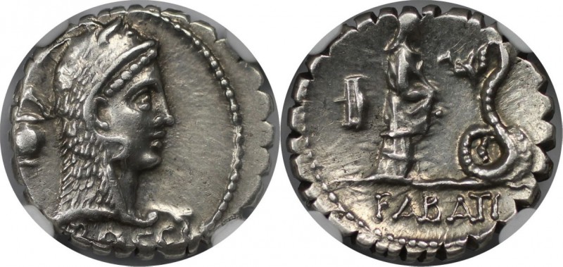 Römische Münzen, MÜNZEN DER RÖMISCHEN REPUBLIK. L. Roscius Fabatus. AR Denarius ...
