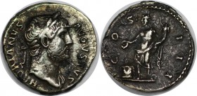 Römische Münzen, MÜNZEN DER RÖMISCHEN KAISERZEIT. Hadrianus, 117-138 n. Chr, AR-Denar. Silber. 3.16 g. Sehr schön