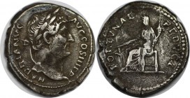 Römische Münzen, MÜNZEN DER RÖMISCHEN KAISERZEIT. Hadrianus, 117-138 n. Chr, AR-Denar. Silber. 3.28 g. Sehr schön