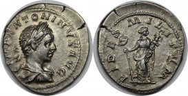 Römische Münzen, MÜNZEN DER RÖMISCHEN KAISERZEIT. Elagabalus, 218-222 n. Chr, AR-Denar. Silber. 2.72 g. Sehr schön+