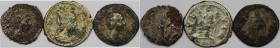 Römische Münzen, Lots und Sammlungen römischer Münzen. RÖMISCHEN KAISERZEIT. Julia Maesa, 223 n. Chr. / Julia Mamaea 222-235 n. Chr, Lot von 3 Münzen....