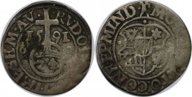 Altdeutsche Münzen und Medaillen, Minden-Bistum. Anton von Schaumburg (1587-1599). 1/24 Taler(Groschen) 1591, Silber. Schön