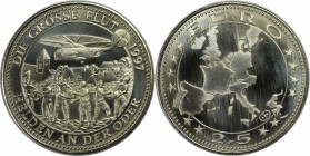 Deutsche Münzen und Medaillen ab 1945, BUNDESREPUBLIK DEUTSCHLAND. Die grosse Flut 1997 - Helden an der Oder. Medaille "2.5 Euro" 1997, Kupfer-Nickel....