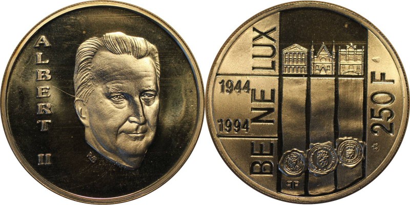 Europäische Münzen und Medaillen, Belgien / Belgium. 250 Francs 1994, Silber. (1...