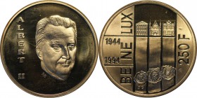 Europäische Münzen und Medaillen, Belgien / Belgium. 250 Francs 1994, Silber. (1.8T). 0.56 OZ. KM 195 . Polierle Platte
