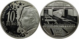 Europäische Münzen und Medaillen, Belgien / Belgium. 10 Euro 2002. KM 233 . Polierte Platte