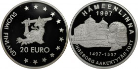 Europäische Münzen und Medaillen, Finnland / Finland. Hämeenlinna. Medaille "20 Euro" 1997, Silber. Polierte Platte