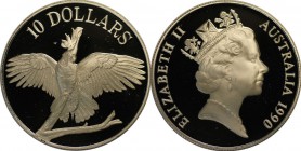Weltmünzen und Medaillen, Australien / Australia. 10 Dollars 1990, Silber. 0.6OZ. Polierte Platte