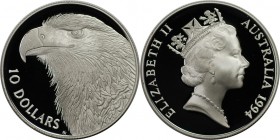 Weltmünzen und Medaillen, Australien / Australia. 10 Dollars 1994, Silber. 0.6OZ. Polierte Platte