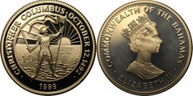 Weltmünzen und Medaillen, Bahamas. 10 Dollars 1989, Silber. 0.84 OZ. Polierte Platte