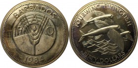 Weltmünzen und Medaillen, Barbados. 50 Dollars 1984, 0.27 OZ. Silber. Stempelglanz