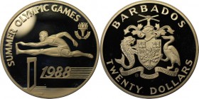 Weltmünzen und Medaillen, Barbados. 20 Dollars 1988, 0.93 OZ. Silber. Stempelglanz