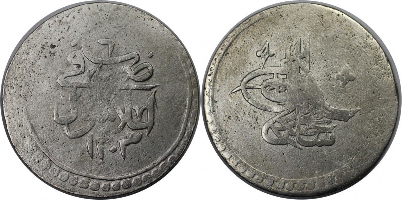 Weltmünzen und Medaillen, Türkei / Turkey. 2 Kurush (80 Para) AH 1203/6 (1794), ...