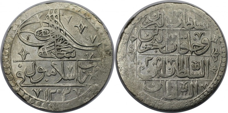 Weltmünzen und Medaillen, Türkei / Turkey. Yuzluk AH 1203/2 (1790), Silber. 31.8...