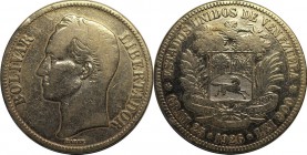 Weltmünzen und Medaillen, Venezuela. Gram 25 1926, Silber. 0.72 OZ. Stempelglanz-Vorzüglich
