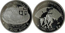 Weltmünzen und Medaillen , Vereinigte Staaten / USA / United States. Los Angeles. Medaille 1994, Silber. Polierte Platte
