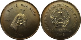 Weltmünzen und Medaillen, Vietnam. 10 Dong 1986. 5000 T. KM 16. Stempelglanz