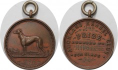 Medaillen und Jetons, Hundesport / Dog sports. "Auckland Kennel Club". II Prise. Medaille ND. 28 mm. Sehr schön-vorzüglich