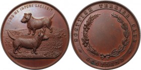 Medaillen und Jetons, Hundesport / Dog sports. "Scottish Terrier Club - Scotland. Medaille ND, 45 mm. Kupfer. Vorzüglich