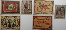 Banknoten, Deutschland / Germany. Stedesand Gemeinde. 40, 60, 75 Pfennig 1920. 3 Stück. I