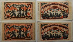 Banknoten, Deutschland / Germany. Notgeld Bielefeld, Inflation. 2 x 1 Million Mark 1923. 2 Stück. Keller 415. III