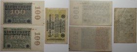 Banknoten, Deutschland / Germany. Notgeld, Berlin, Reichsbanknote. 20 Millionen Mark, 2 x 100 Millionen Mark 22.08.1923. Keller 016L. 3 Stück. II-IV