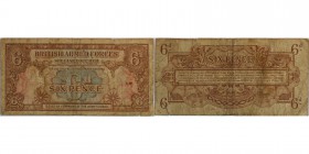 Banknoten, England. 6 Pence 1946. P.17. III