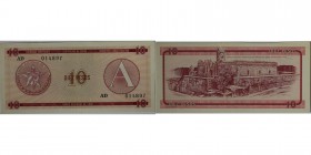 Banknoten, Kuba / Cuba. 10 Pesos 1985. P.FX4. I