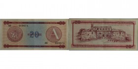 Banknoten, Kuba / Cuba. 20 Pesos 1985. P.FX5. I