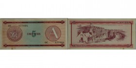 Banknoten, Kuba / Cuba. 5 Pesos 1985. P.FX3. I