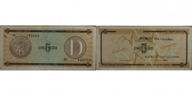 Banknoten, Kuba / Cuba. 5 Pesos 1990. P.FX21. II