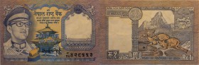 Banknoten, Nepal. 1 Rupees 1974. P.22.4 Stück. I