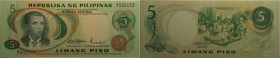 Banknoten, Philippinen / Philippines. 5 Piso 1967. P.143. I
