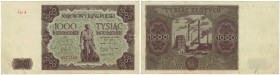 Banknoten, Polen / Poland. 1000 Zlotych 1947. Ser. A. Pick:133. XF