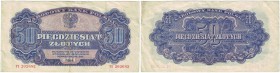Banknoten, Polen / Poland. 50 Zlotych 1944. Pick: 114. VF+