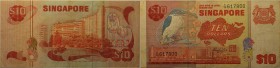 Banknoten, Singapur. 10 Dollars 1976. Pick: 011. III