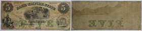 Banknoten, USA / Vereinigte Staaten von Amerika, Obsolete Banknotes. Rome, GA- Bank of the Empire State. 5 Dollars 1860. (July 18, 1860). III