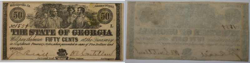 Banknoten, USA / Vereinigte Staaten von Amerika, Obsolete Banknotes. State of Ge...