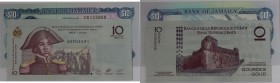 Banknoten, Lot . Haiti 10 Gourdes 2004 P.272, Jamaica 10 Dollars 1989 P.71c, I