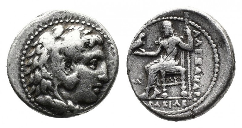 (Silver 4.20g. 22mm) Kingdom of Macedon. Alexander III 'the Great' AR Drachm. ci...