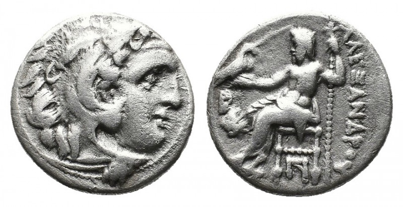 (Silver4.07g. 18mm) Kingdom of Macedon. Alexander III 'the Great' AR Drachm. cir...