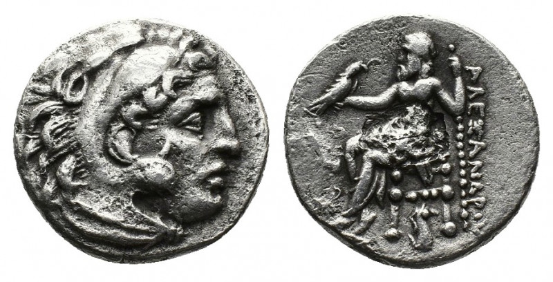 (Silver, 4.01 g. 18mm) Kingdom of Macedon. Alexander III 'the Great' AR Drachm. ...
