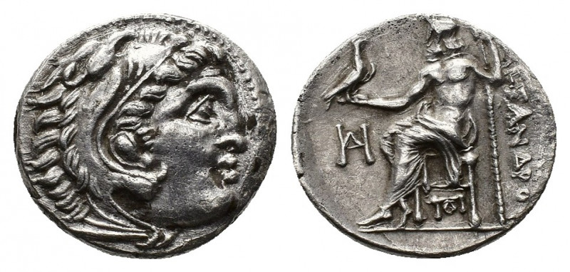 (Silver. 4.25g. 19mm) Kingdom of Macedon. Alexander III 'the Great' AR Drachm. c...