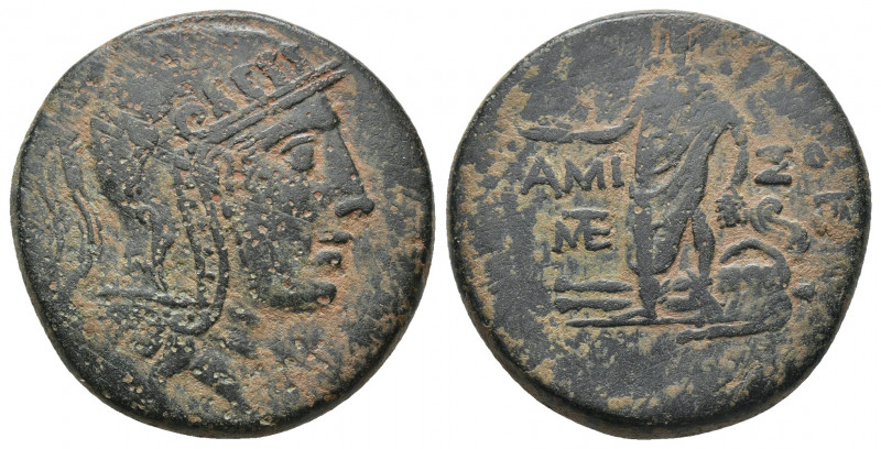 (Bronze. 18.55g.29mm) PONTOS. Amisos. Time of Mithradates VI Eupator 120-63 BC....